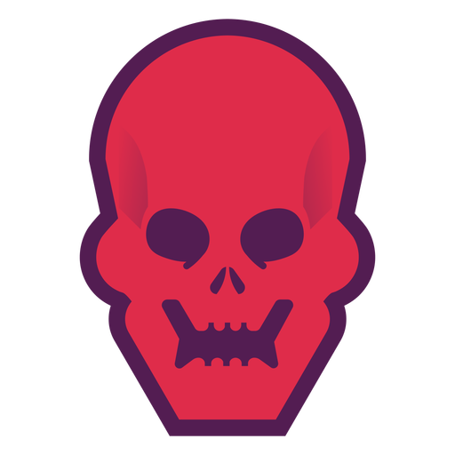Logotipo do crânio brutal Desenho PNG