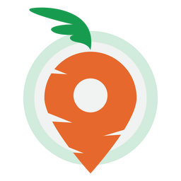 Carrot delivery logo PNG Design