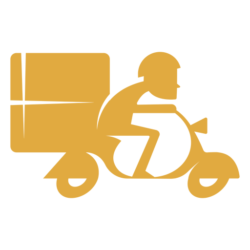Logotipo do entregador de moto
