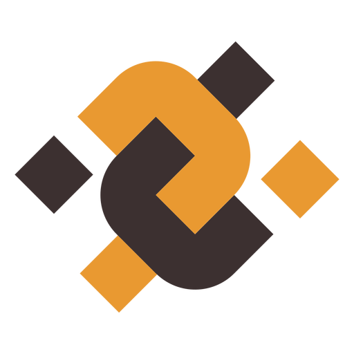 Doppeltes u abstraktes Logo PNG-Design