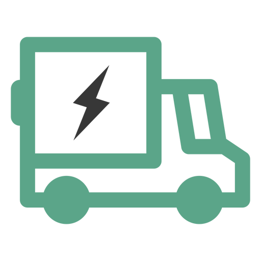 Logotipo de camión eléctrico Diseño PNG