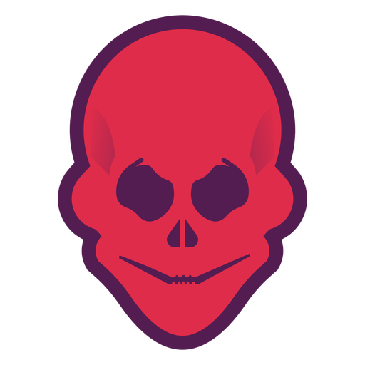 Logotipo do crânio do mal Desenho PNG