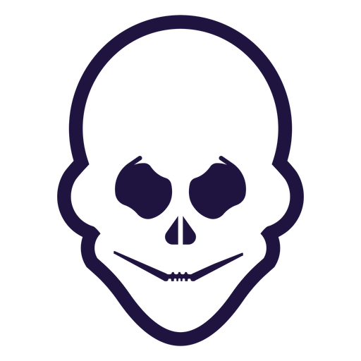 Evil skull stroke logo