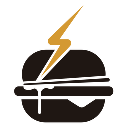 Logotipo de hambúrguer de fast food Transparent PNG