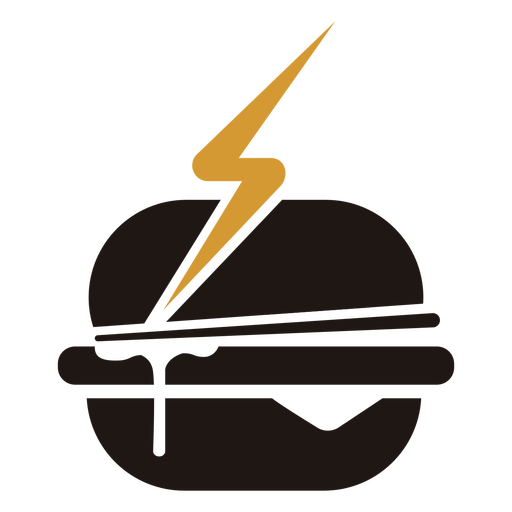Logotipo de hamburguesa de comida r?pida Diseño PNG