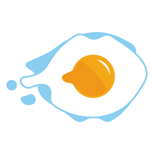 Fried egg logo PNG Design