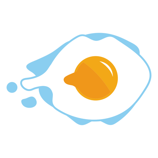 Logotipo de huevo frito Diseño PNG
