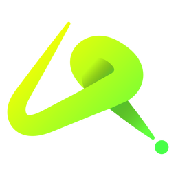 Logotipo de líneas abstractas verdes Diseño PNG