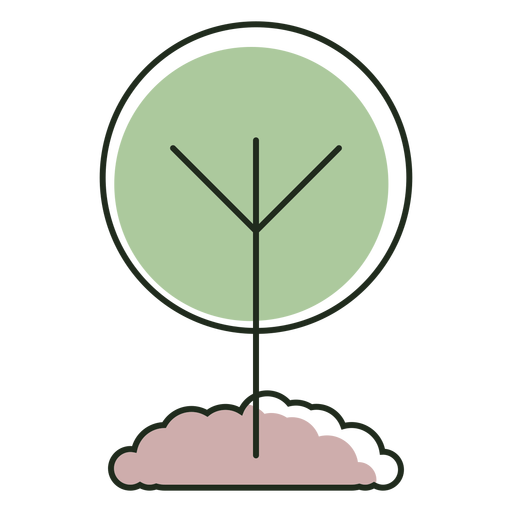 Logotipo da árvore em crescimento Desenho PNG