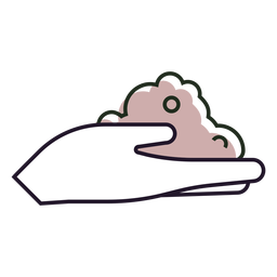 Manos sosteniendo el logo de tierra Diseño PNG