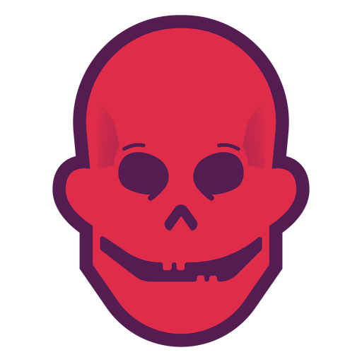 Logotipo do crânio feliz Desenho PNG