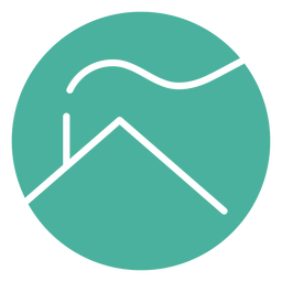Minimalistic house logo Transparent PNG