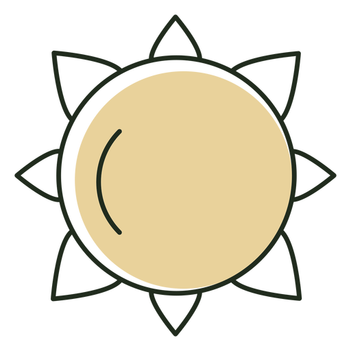 Download Minimalistic sun icon - Transparent PNG & SVG vector file