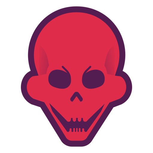 Logotipo do crânio travesso Desenho PNG