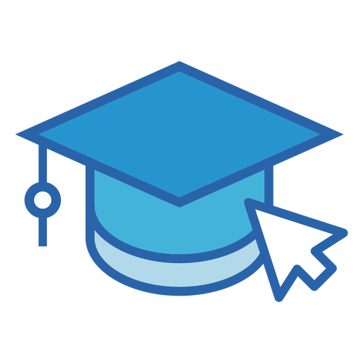 Logotipo da educação online Desenho PNG
