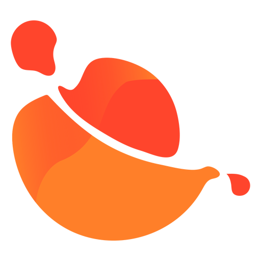 Logo abstracto naranja - Descargar PNG/SVG transparente