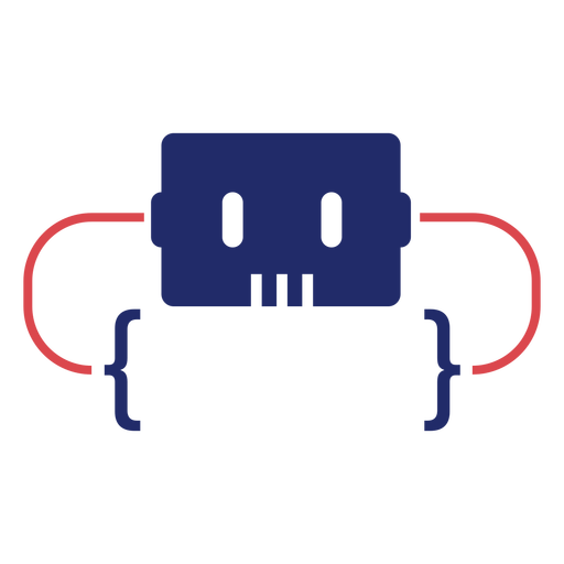 Logotipo dos colchetes de programação Desenho PNG