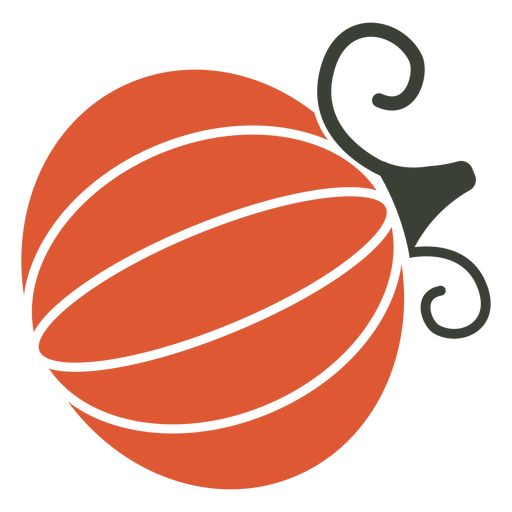 Pumpkin vegetable logo PNG Design