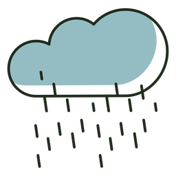 Regenwolkenlogo PNG-Design