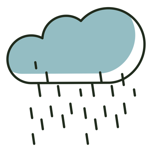 Logotipo da nuvem chovendo Desenho PNG