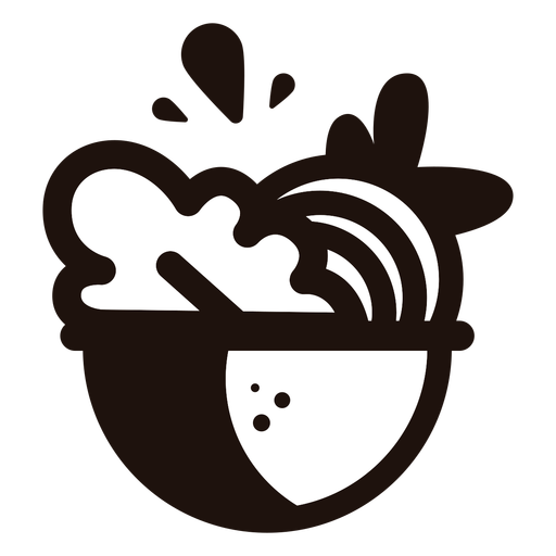 Salad bowl logo PNG Design