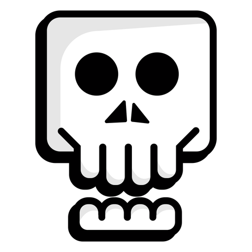 Skull illustration logo PNG Design