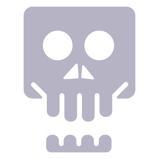 Logotipo da silhueta do crânio Desenho PNG