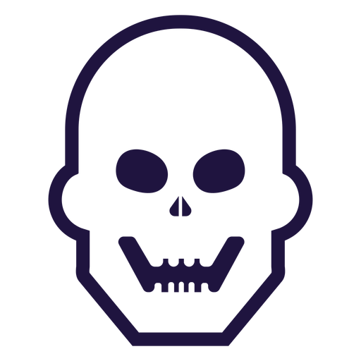 Download Smiling Skull Stroke Logo Transparent Png Svg Vector File