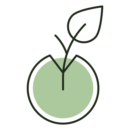 Logotipo de crecimiento de brotes Diseño PNG