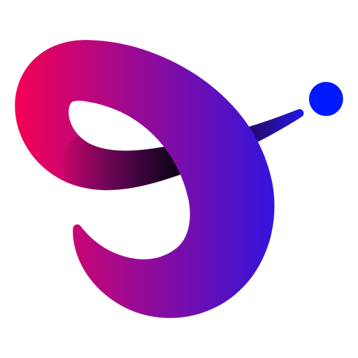 Logo de l?neas abstractas violetas Diseño PNG