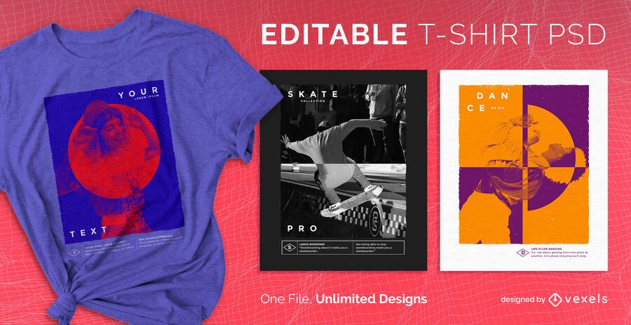 Gradient map scalable t-shirt psd Gradient map scalable t-shirt psd