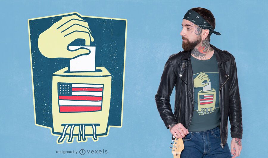Ballot box t-shirt design Ballot box t-shirt design