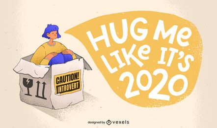 Abrace-me como desenho de ilustração de 2020 Abrace-me como desenho de ilustração de 2020