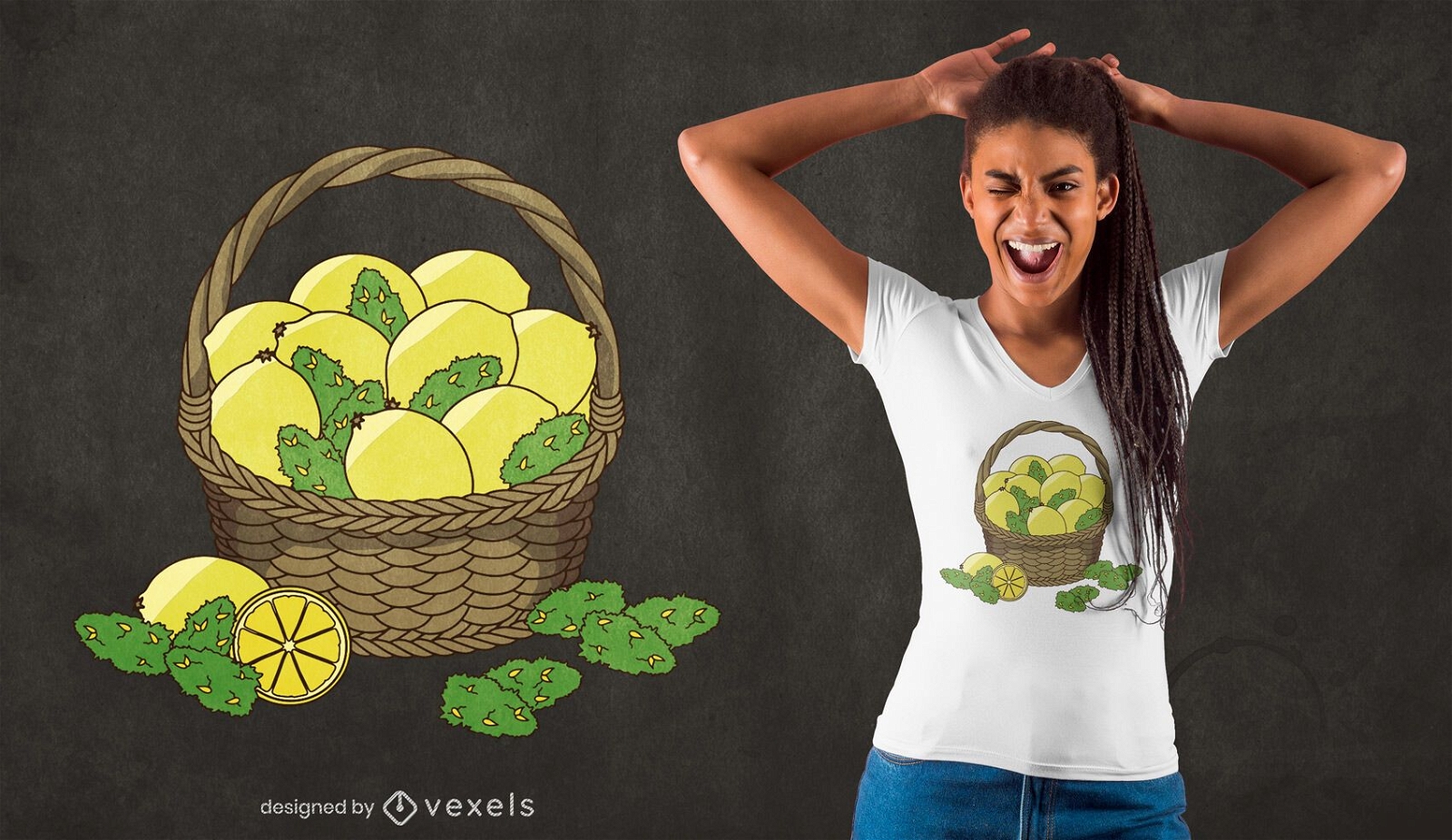 Lemon kush t-shirt design