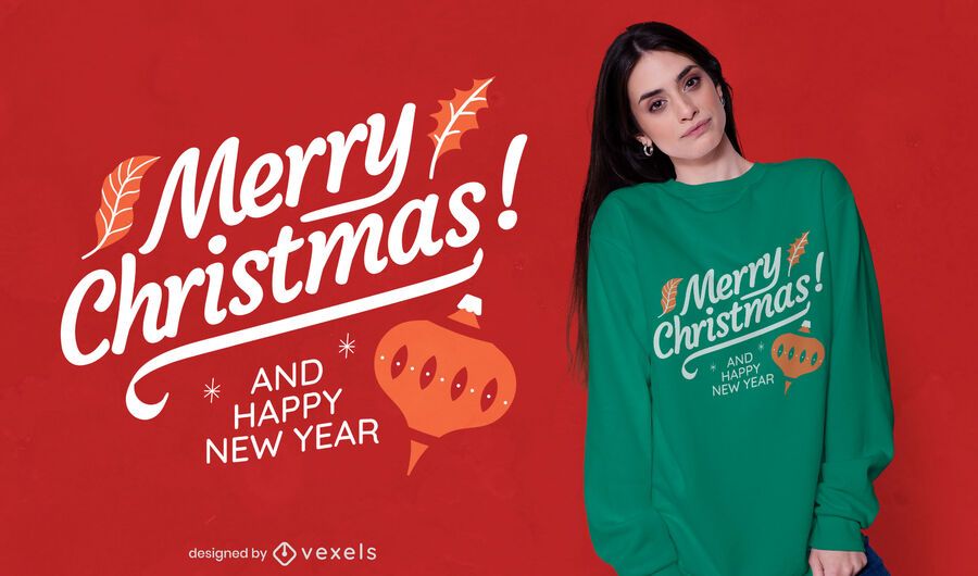 Diseño de camiseta de letras de feliz navidad Diseño de camiseta de letras de feliz navidad