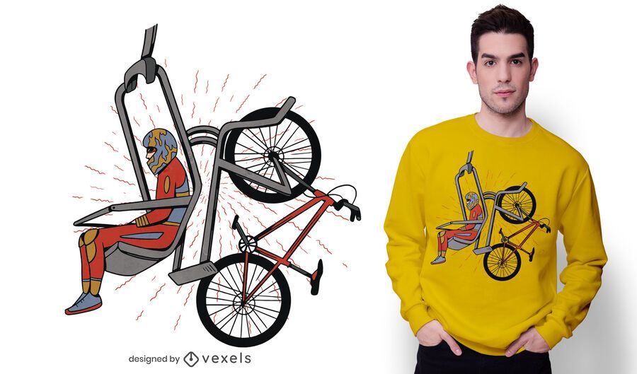 Bike lift t-shirt design Bike lift t-shirt design