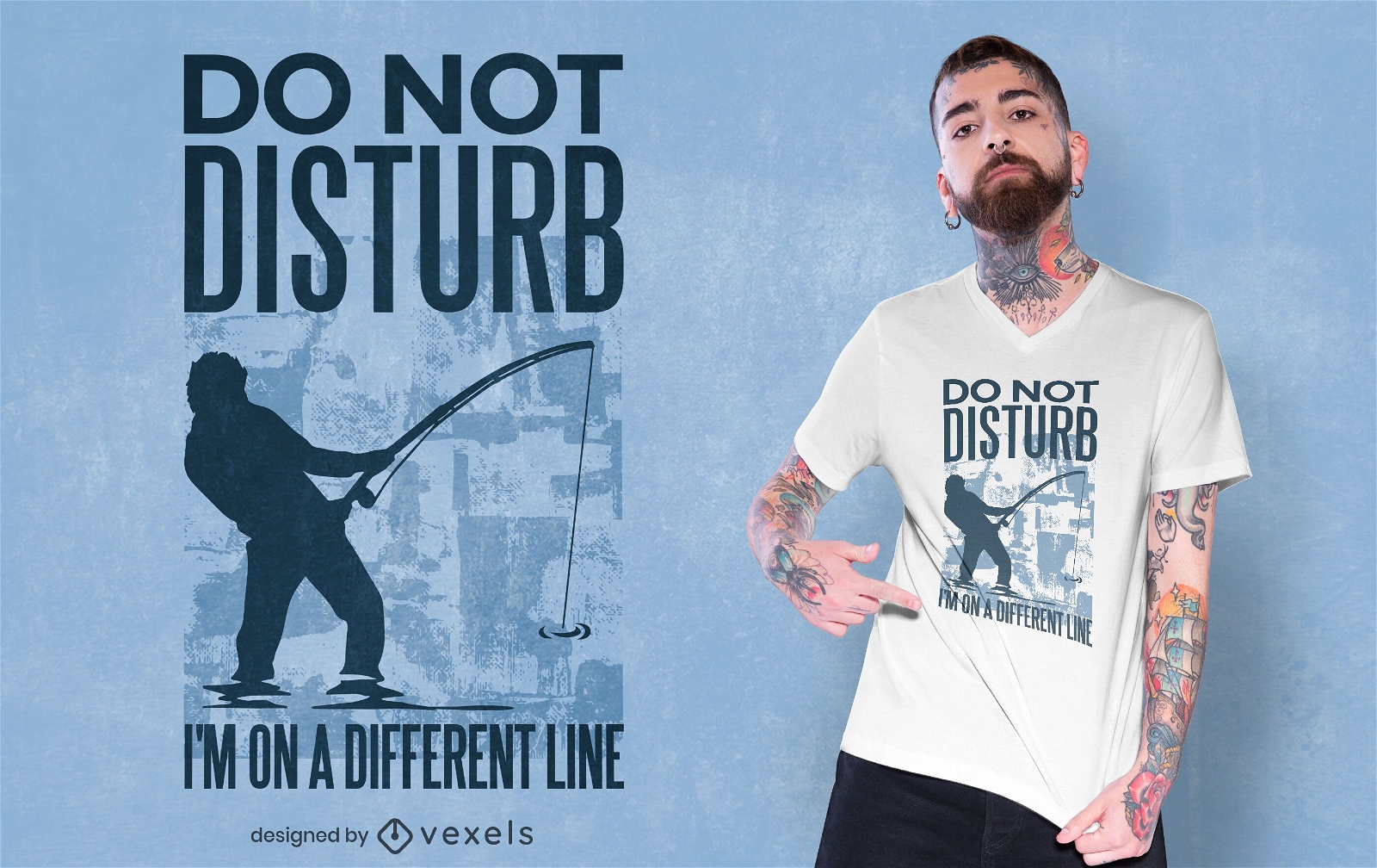 Do not disturb fisher t-shirt design