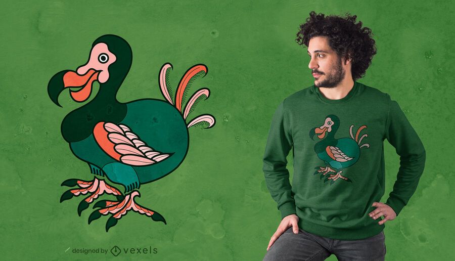 Design de camiseta do pássaro Dodo Design de camiseta do pássaro Dodo