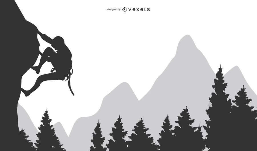 Clipart de Rock Mountain ou Hill Climibing Clipart de Rock Mountain ou Hill Climibing