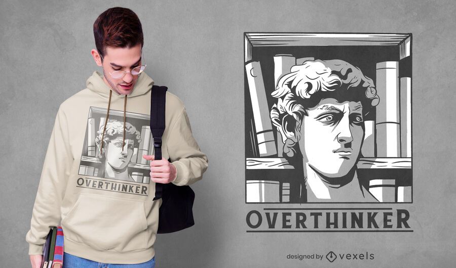 Diseño de camiseta Overthinker David Diseño de camiseta Overthinker David