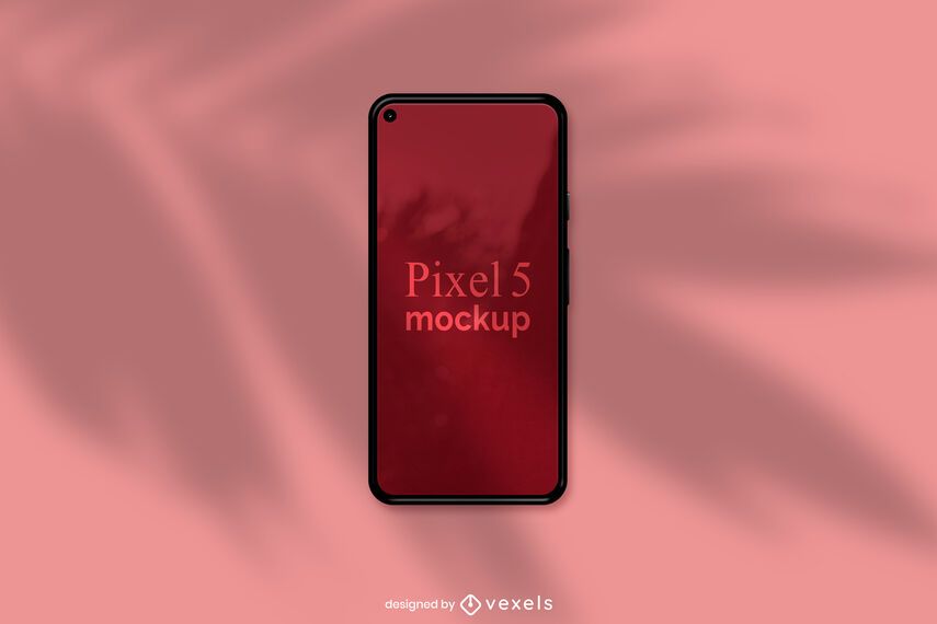 Design de maquete de telefone Pixel 5 Design de maquete de telefone Pixel 5