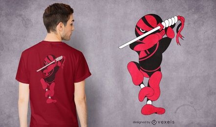 Diseño de camiseta ninja ninjaken
