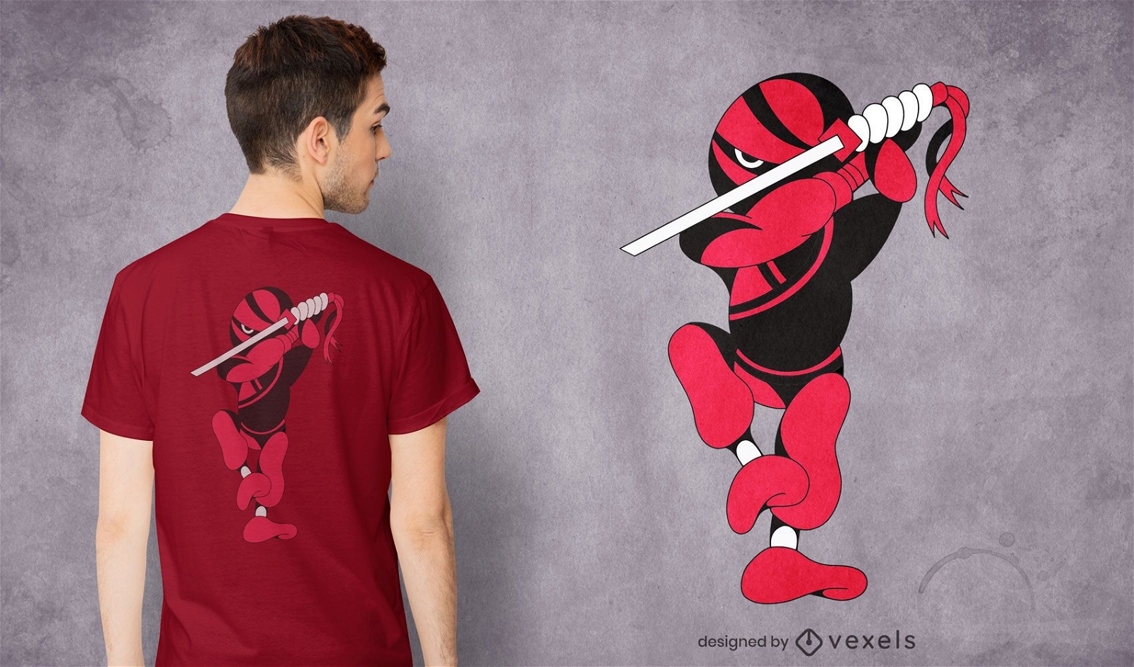 Design de camiseta ninja ninjaken