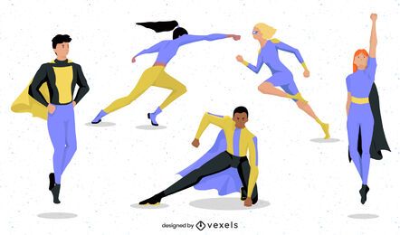 Super-herói representa o desenho do personagem Super-herói representa o desenho do personagem