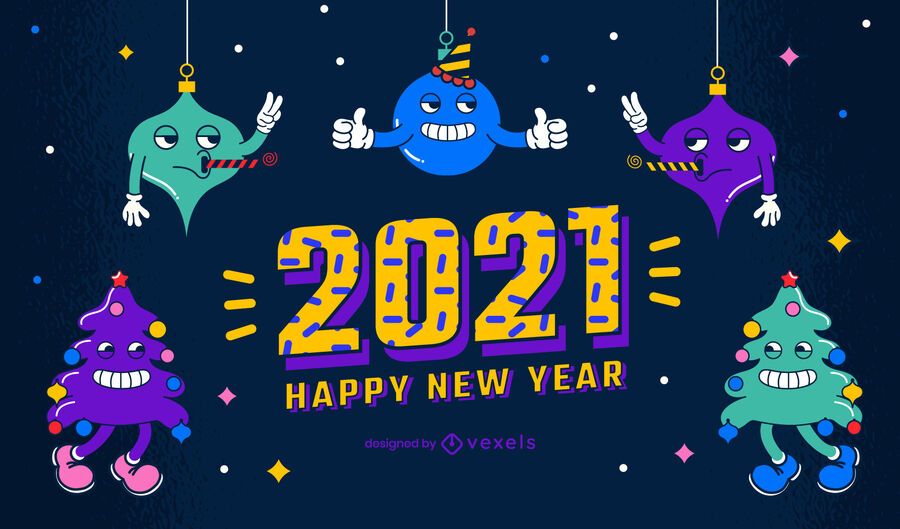 Diseño de fondo de año nuevo 2021 Diseño de fondo de año nuevo 2021
