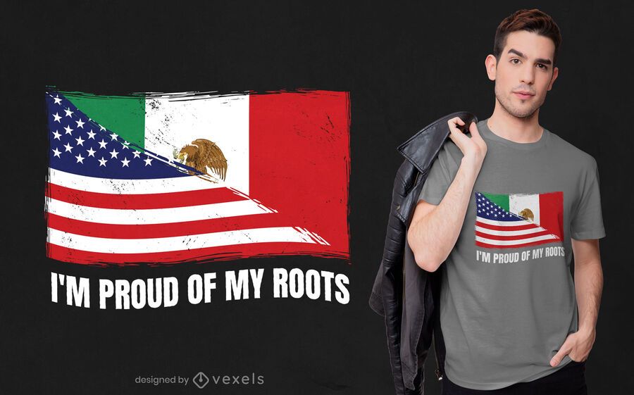 Proud of my roots t-shirt design Proud of my roots t-shirt design