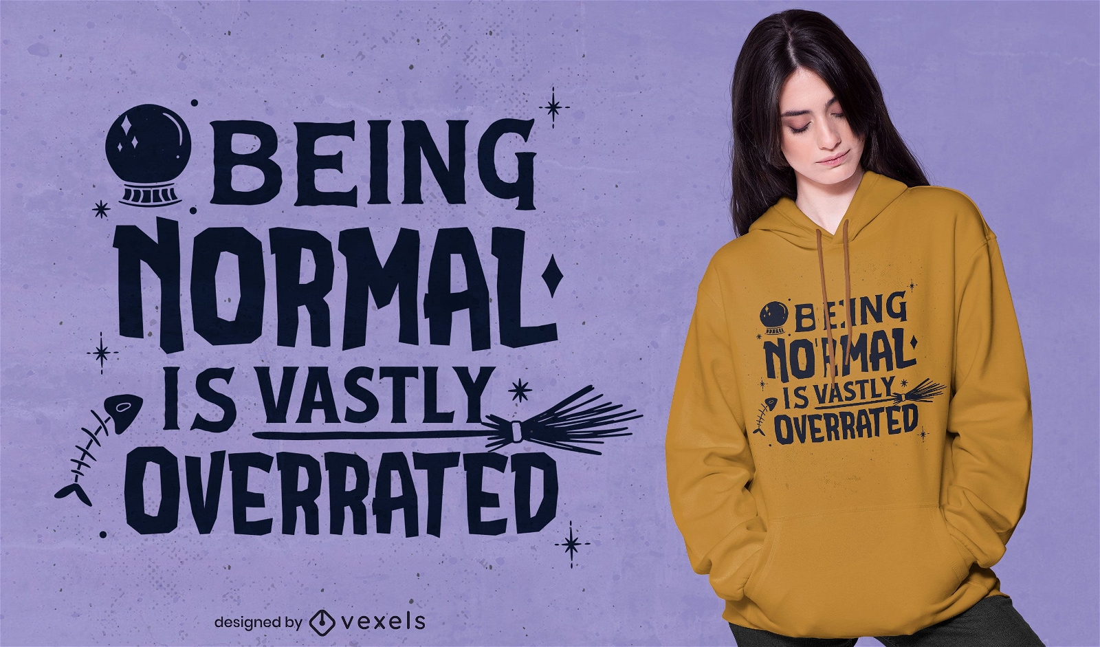 Normal is overrated t-shirt design