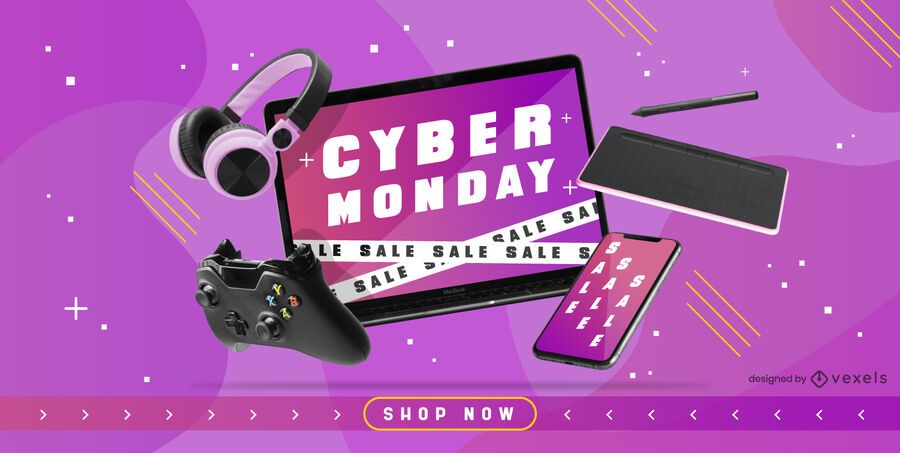Cyber monday promo slider design Cyber monday promo slider design