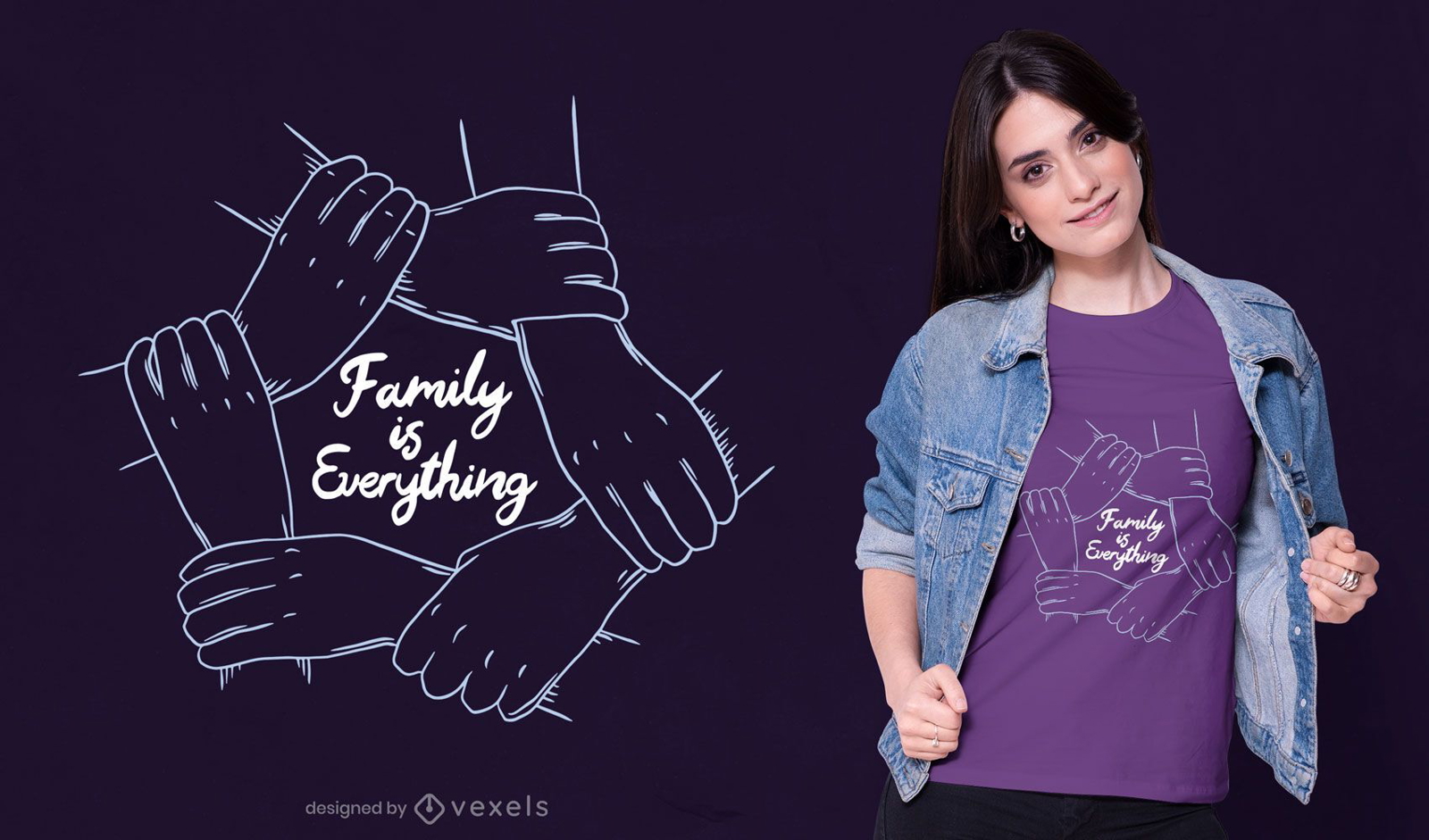 La familia es todo diseño de camiseta.