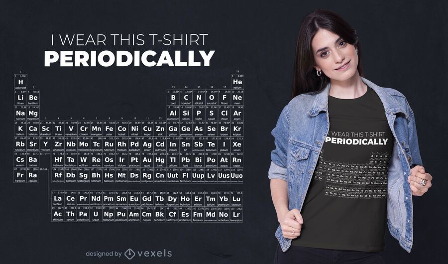 Funny periodic table quote t-shirt design Funny periodic table quote t-shirt design